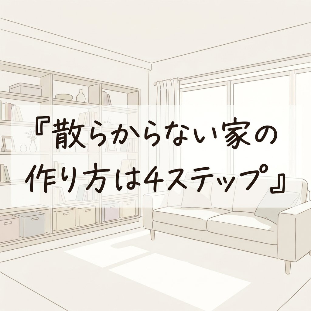 散らからない家の作り方は4ステップ